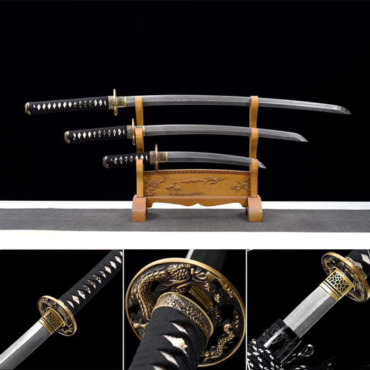 Hand Forged Japanese Samurai Katana Aurora High-performance Pattern Steel